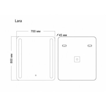 Зеркало Grossman Lara 70x80