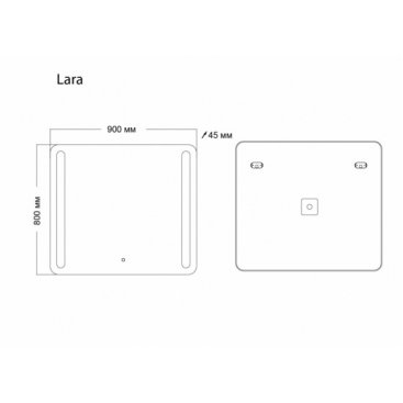 Зеркало Grossman Lara 90x80