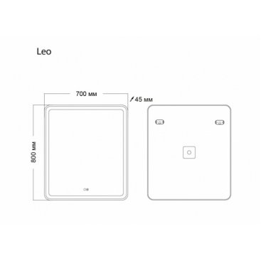 Зеркало Grossman Leo 70x80