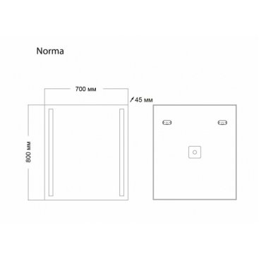 Зеркало Grossman Norma 70x80