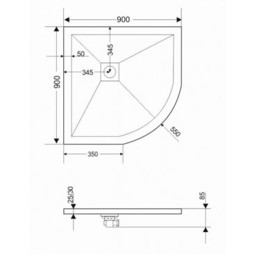 Душевой поддон Grossman Strong GR-S19090