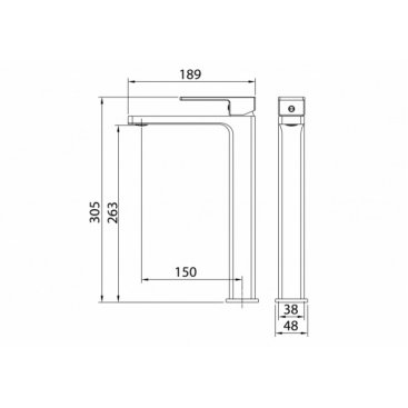 Смеситель для раковины Grossman Style 520.K35.05.420