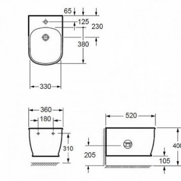 Биде подвесное Imex Genesis BH10150