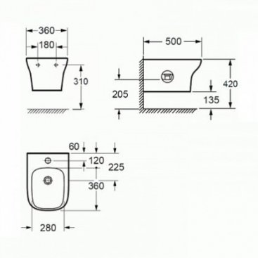 Биде подвесное Imex Grace BH10134