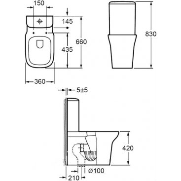 Унитаз-компакт Imex Grace CT10134