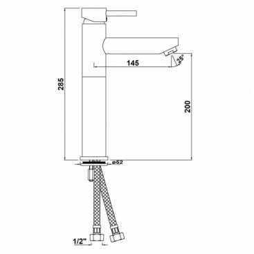 Смеситель для раковины Jaquar Florentine FLR-CHR-5005NB хром