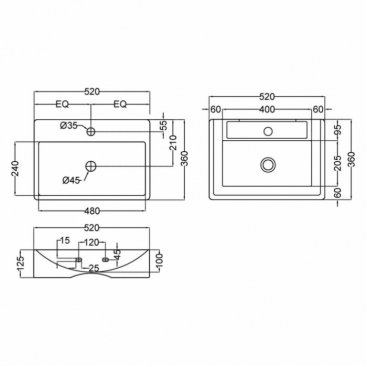 Раковина Jaquar Florentine FLS-WHT-5931