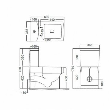 Унитаз напольный Jaquar Fonte FNS-WHT-40751P+FNS-WHT-40201