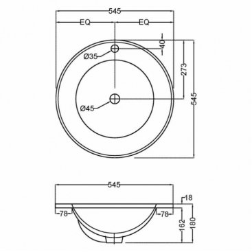 Раковина Jaquar Fusion FSS-WHT-29601