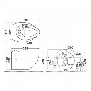 Унитаз подвесной Jaquar Fusion FSS-WHT-29951