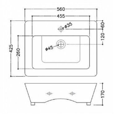 Раковина Jaquar JDS-WHT-25933