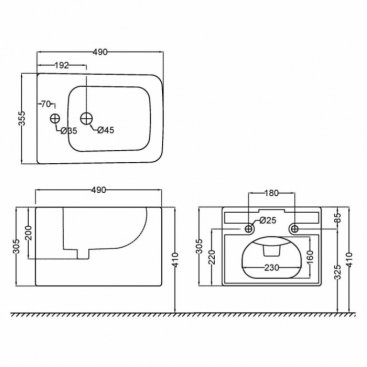 Биде подвесное Jaquar Kubix KUS-WHT-35153