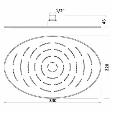 Верхний душ Jaquar Maze OHS-CHR-1635 хром