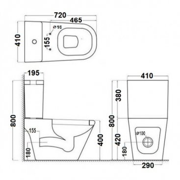 Унитаз напольный Jaquar Vignette VGS-WHT-81751P+VGS-WHT-81201