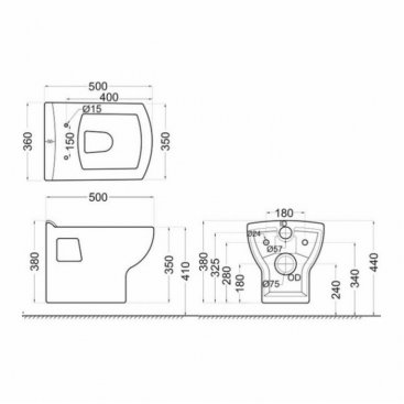 Унитаз подвесной Jaquar Vignette VGS-WHT-81951