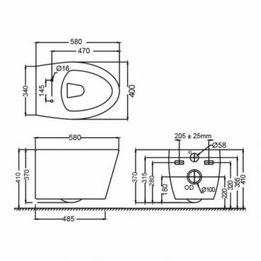 Унитаз подвесной Jaquar Vignette VGS-WHT-81953