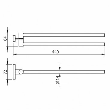 Полотенцедержатель Langberger Alster 10908A