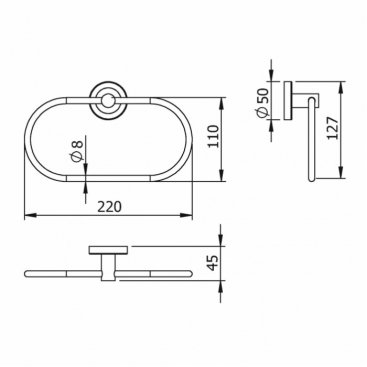 Полотенцедержатель Langberger Burano 11038A