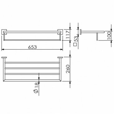 Полка Langberger Ledro 11803B