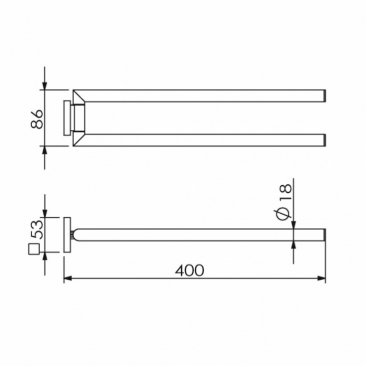 Полотенцедержатель Langberger Ledro 11808E