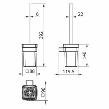 Ершик для унитаза Langberger Vico 11325A