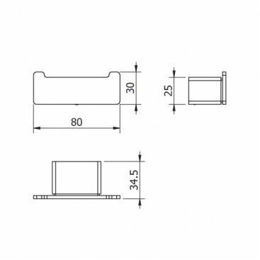 Крючок двойной Langberger Vico 11332A