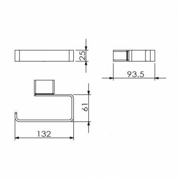 Держатель для туалетной бумаги Langberger Vico 11343A