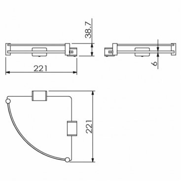 Полка Langberger Vico 11351F