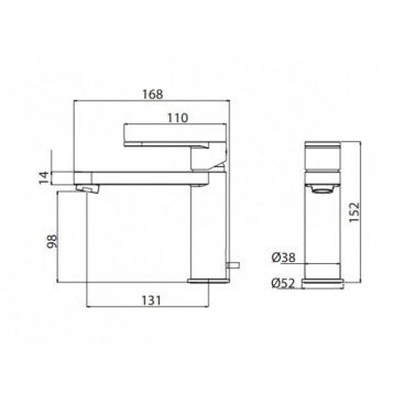 Смеситель для раковины M&Z Castello CSL00201M