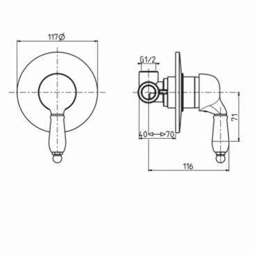 Смеситель для душа M&Z Desy DSY02704