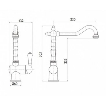 Смеситель для кухни M&Z Desy DSY11400