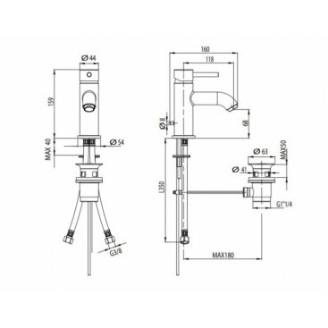 Смеситель для раковины M&Z Ditirambo DRB00200