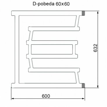 Полотенцесушитель Двин D-Pobeda 60/60