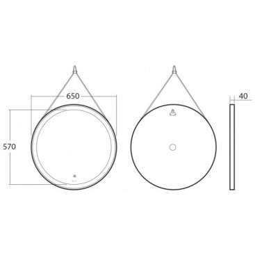 Зеркало OWL Viken D650 Black