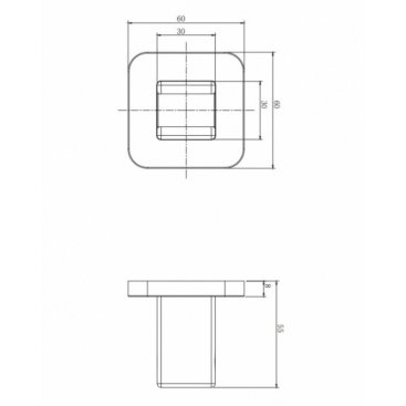 Держатель для лейки Omnires 8815ACR