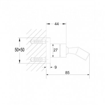 Держатель для лейки Omnires 8859/KCR