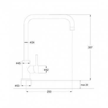 Смеситель для кухни Omnires Albany AB1451IN