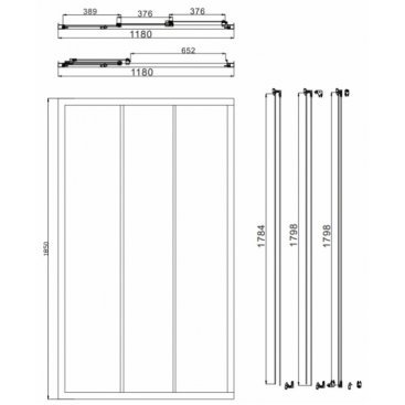 Душевая дверь Omnires Bronx S20A3120CRTR