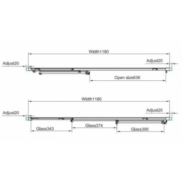 Душевая дверь Omnires Chelsea NDT12XCRTR