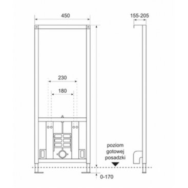 Система инсталляции Omnires Classic W990B/H112/45