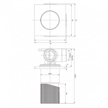 Смеситель для душа Omnires Contour CT8045CR