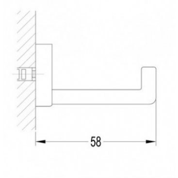 Крючок Omnires Darling DA70110BL