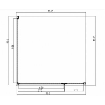 Душевой уголок Omnires Manhattan MH1010CRTR