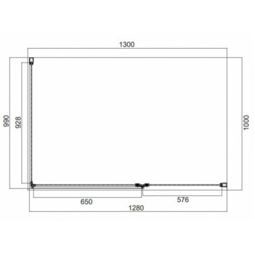 Душевой уголок Omnires Manhattan MH1310CRTR