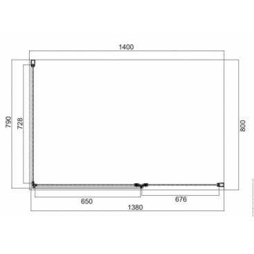 Душевой уголок Omnires Manhattan MH1480CRTR