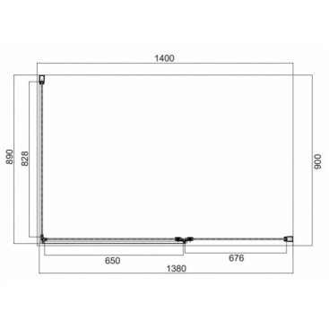 Душевой уголок Omnires Manhattan MH1490CRTR