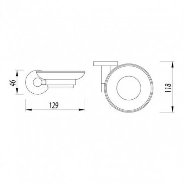 Мыльница Omnires Modern Project MP60420BL