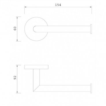 Держатель для туалетной бумаги Omnires Modern Project MP60510CR