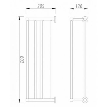 Держатель для полотенца Omnires Modern Project MP60920 CR