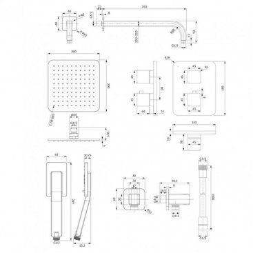 Душевая система Omnires Parma SYSPM11GR